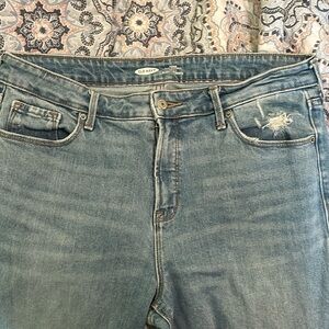 Old Navy Womens Jeans high rise power straight size 14